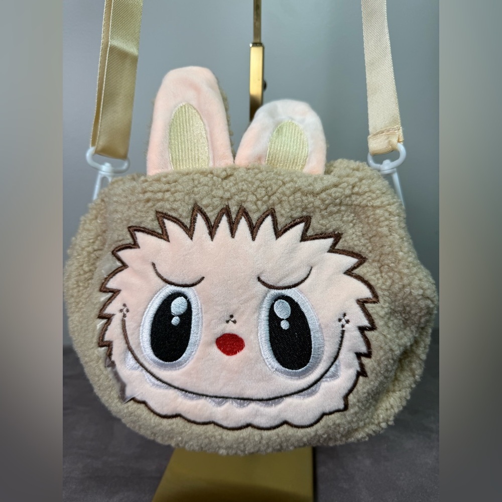 Plush Crossbody bag monster Design Bunny Ears 34 x 12 x 26 New - Picture 5 of 7